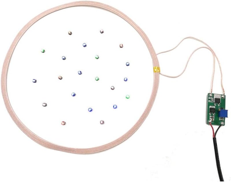 Taidacent 150mm Remote Distance 200mm Large Inductive Coil and 10 Wireless LED Kit - 24V - Image 1